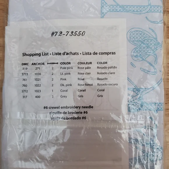 Always Kiss Goodnight Stamped Cross Stitch Pillowcases - Picture 2 of 4